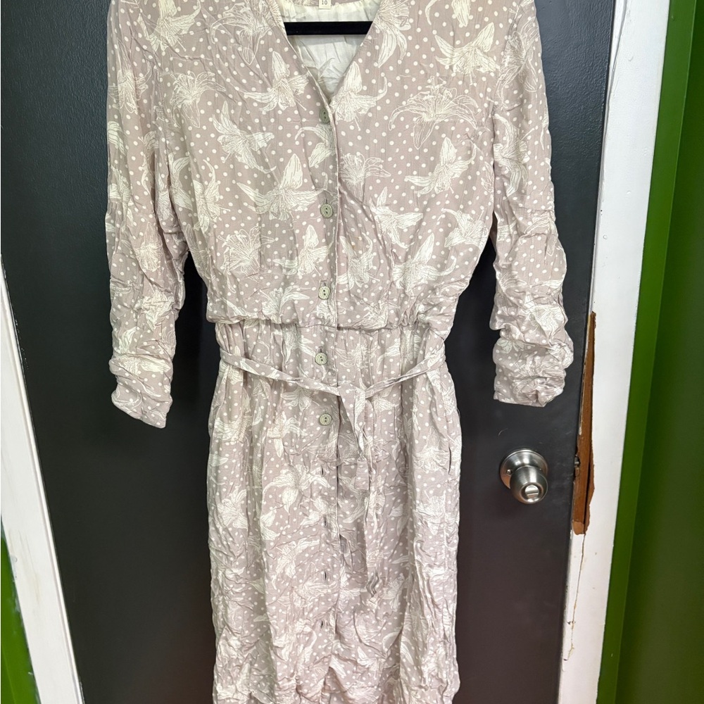 Vintage 80s Rouie Dress polka-dot and Lillie’s print